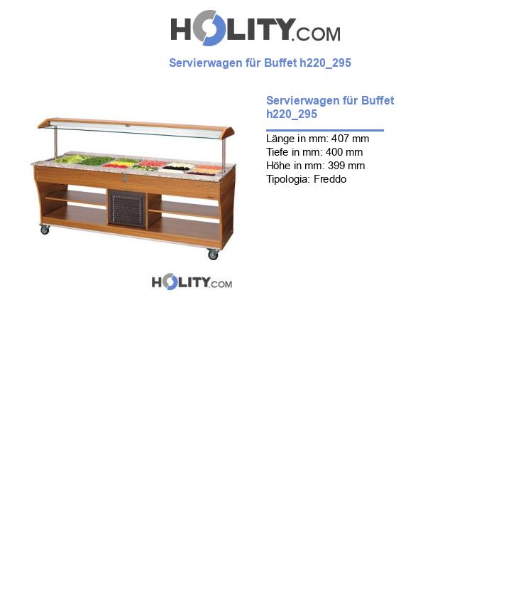 Servierwagen für Buffet h220_295