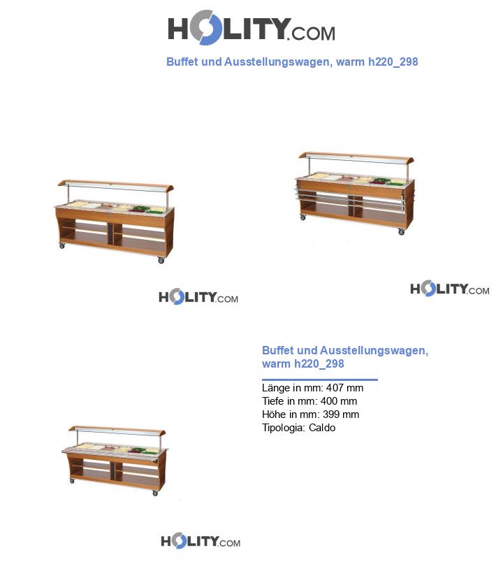 Buffet und Ausstellungswagen, warm h220_298