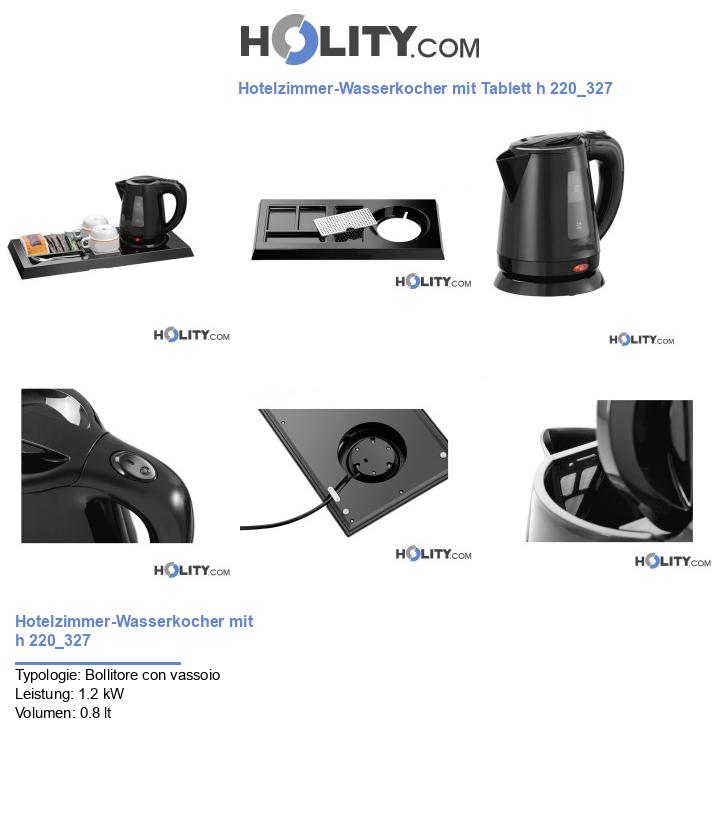 Hotelzimmer-Wasserkocher mit Tablett h 220_327