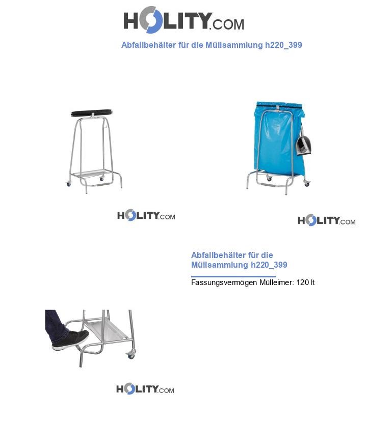 Abfallbehälter für die Müllsammlung h220_399