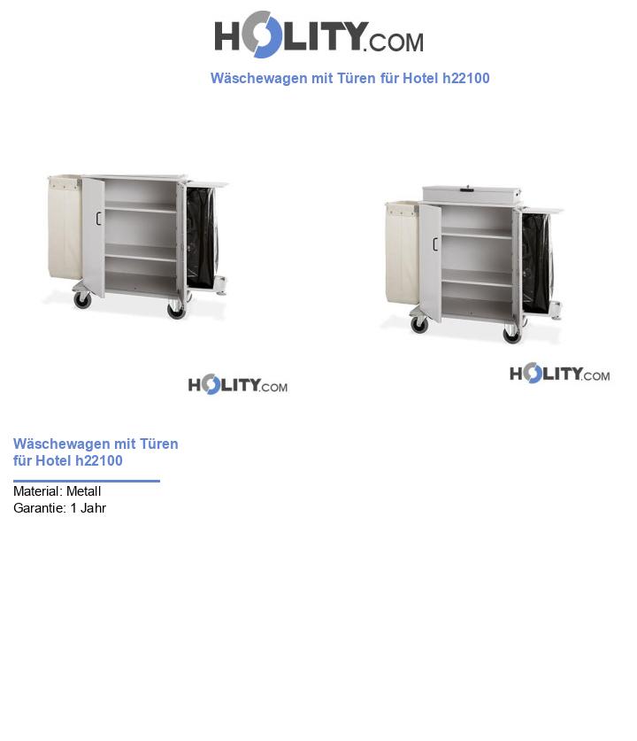 Wäschewagen mit Türen für Hotel h22100