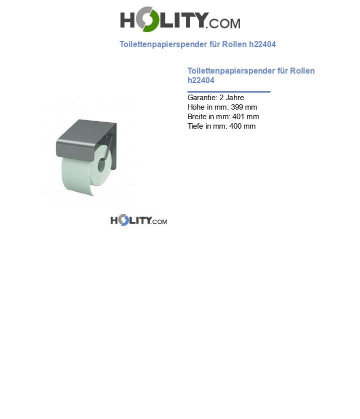 Toilettenpapierspender für Rollen h22404