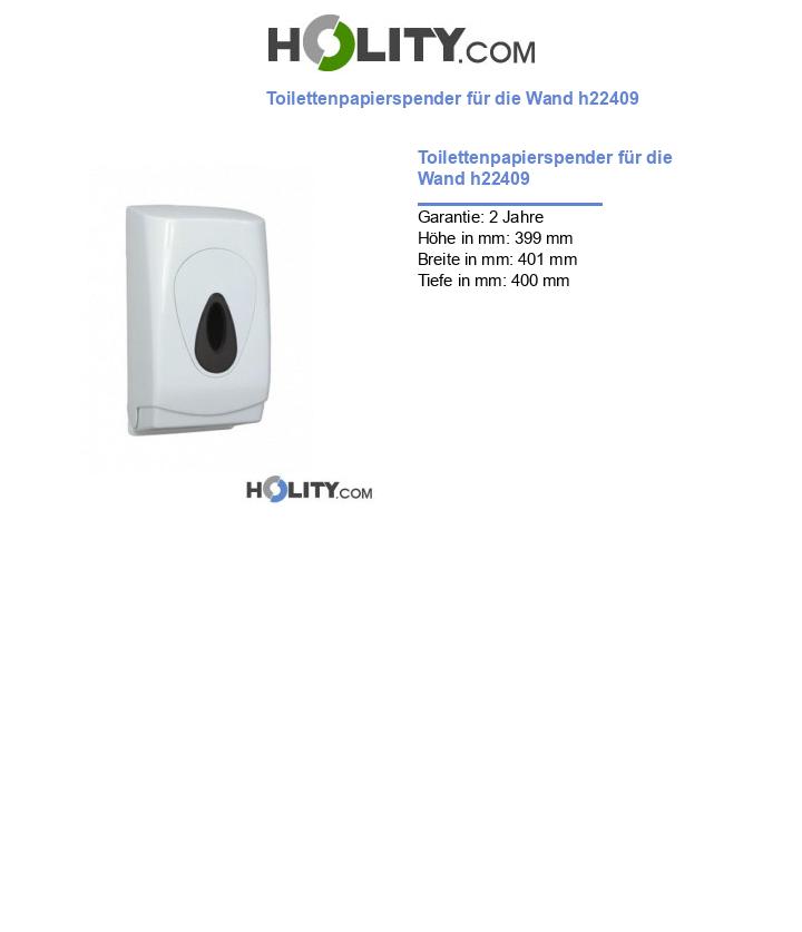 Toilettenpapierspender für die Wand h22409