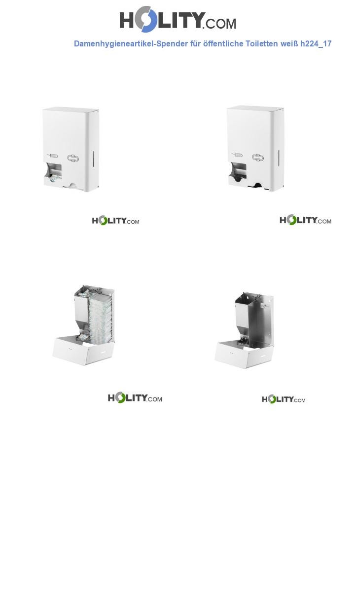 Damenhygieneartikel-Spender für öffentliche Toiletten weiß h224_17