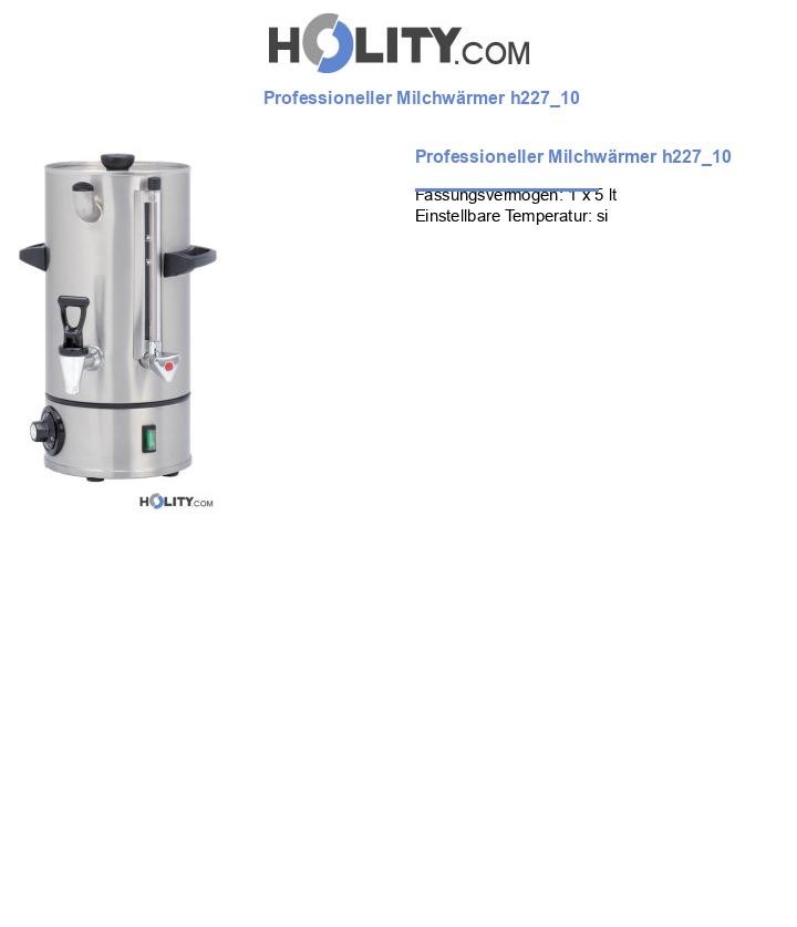 Professioneller Milchwärmer h227_10