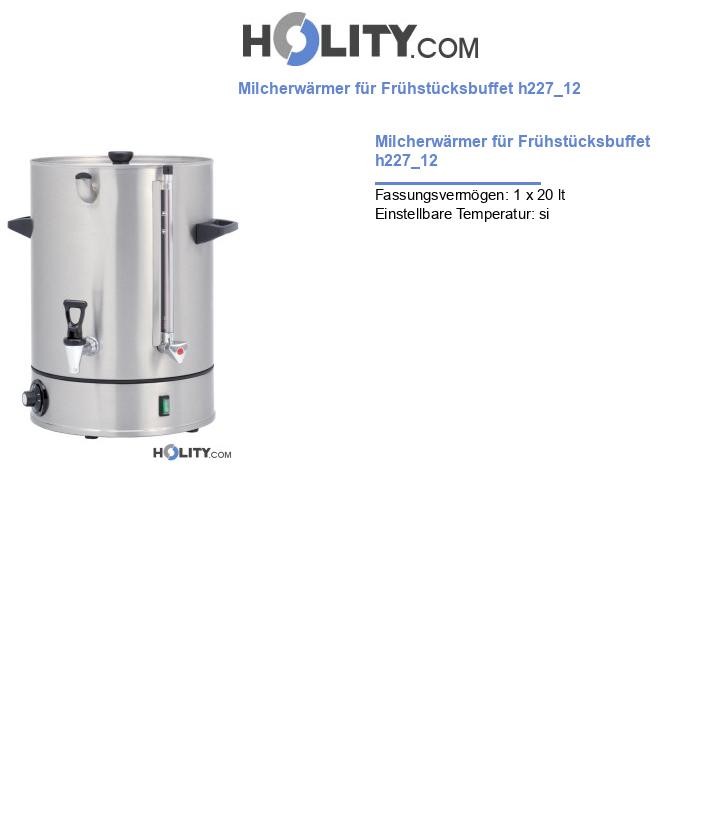 Milcherwärmer für Frühstücksbuffet h227_12