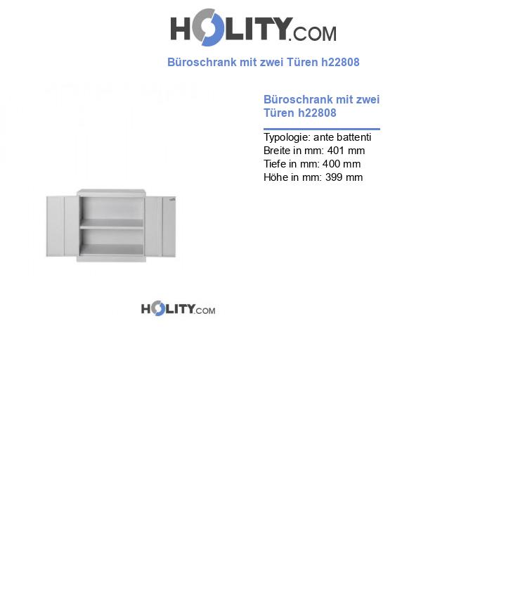 Büroschrank mit zwei Türen h22808