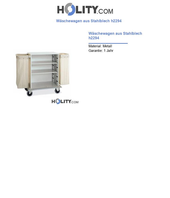 Wäschewagen aus Stahlblech h2294