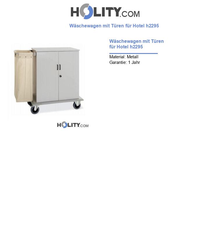 Wäschewagen mit Türen für Hotel h2295