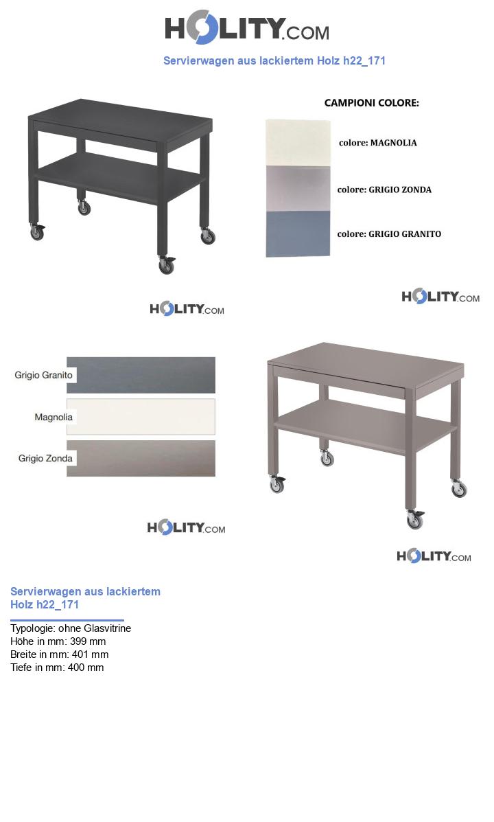 Servierwagen aus lackiertem Holz h22_171