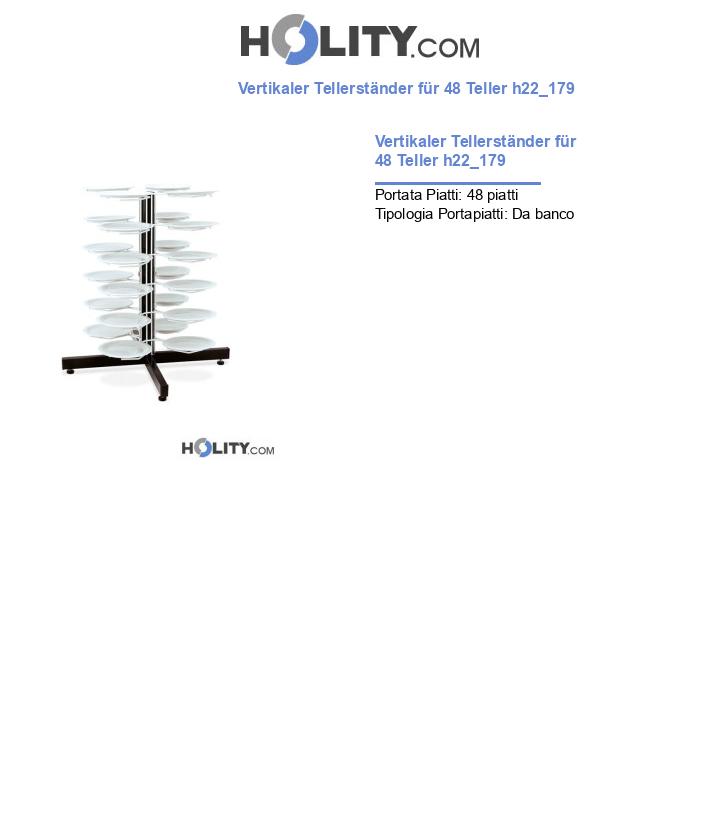 Vertikaler Tellerständer für 48 Teller h22_179