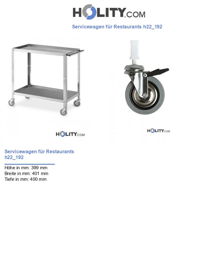 Servicewagen für Restaurants h22_192