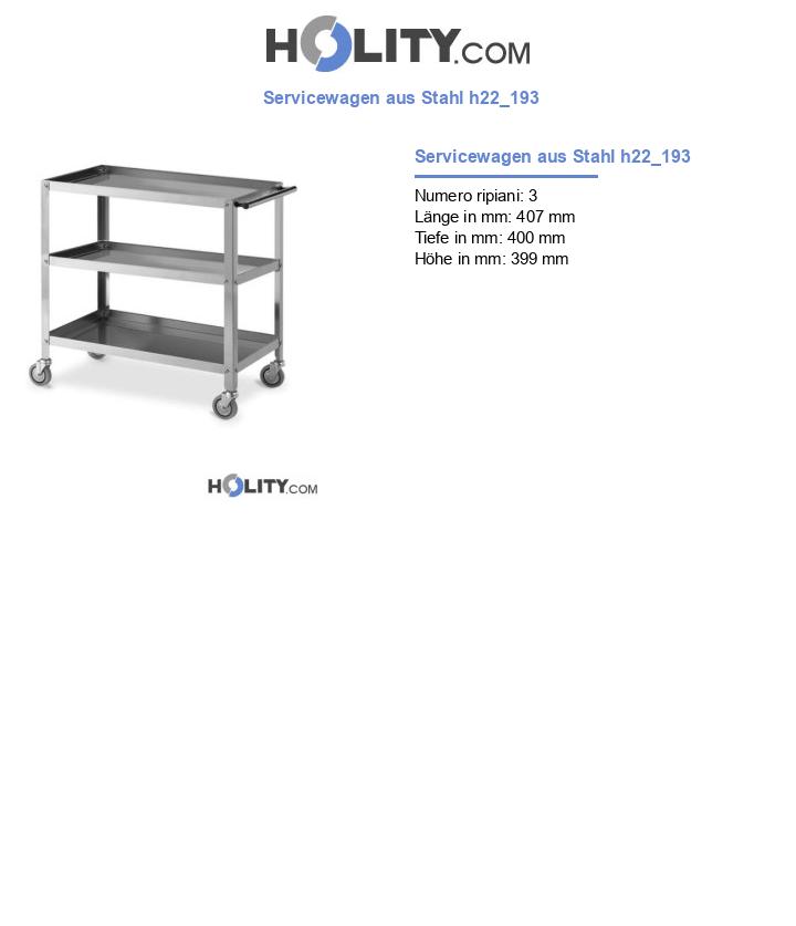 Servicewagen aus Stahl h22_193