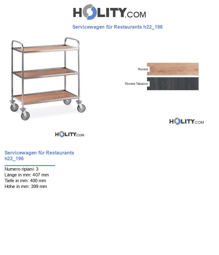 Servicewagen für Restaurants h22_196