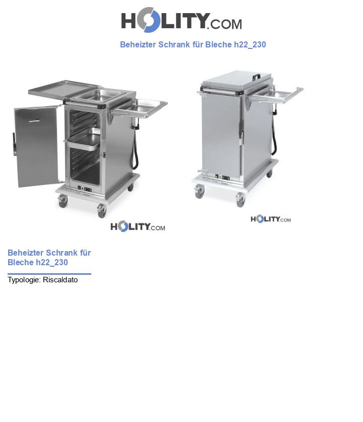 Beheizter Schrank für Bleche h22_230