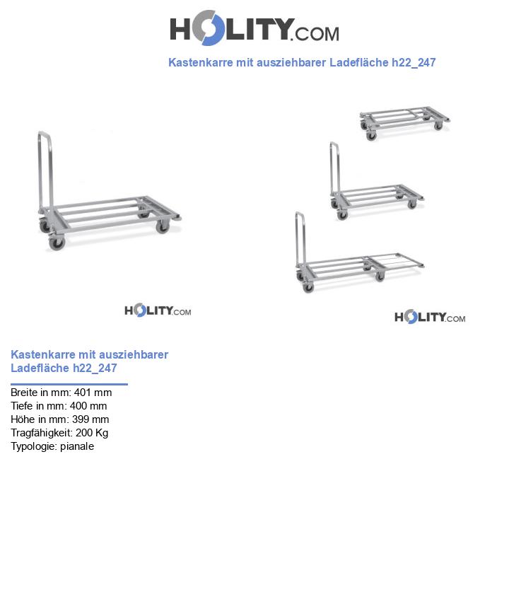 Kastenkarre mit ausziehbarer Ladefläche h22_247