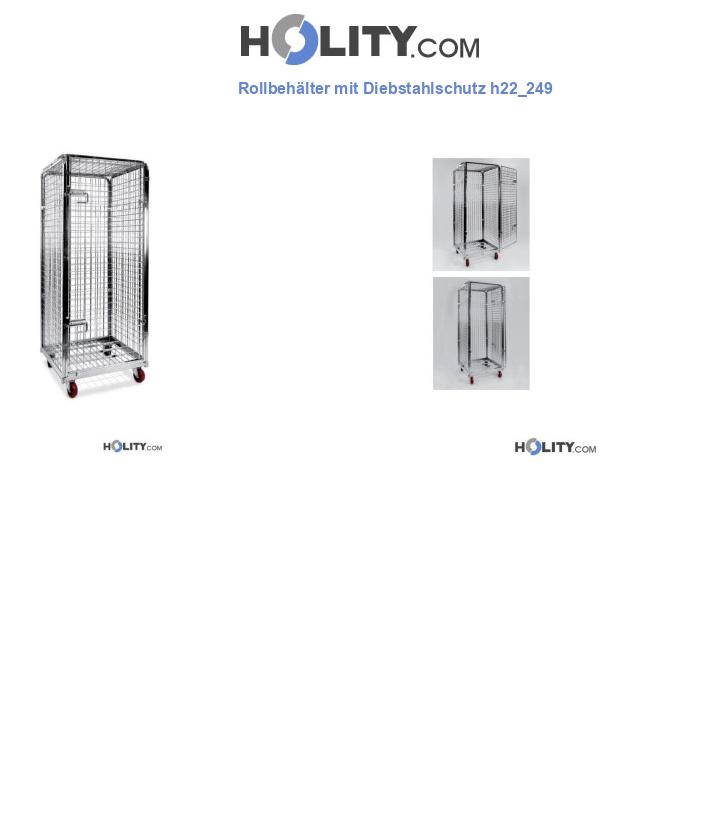 Rollbehälter mit Diebstahlschutz h22_249