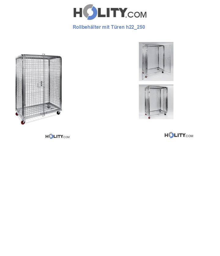 Rollbehälter mit Türen h22_250