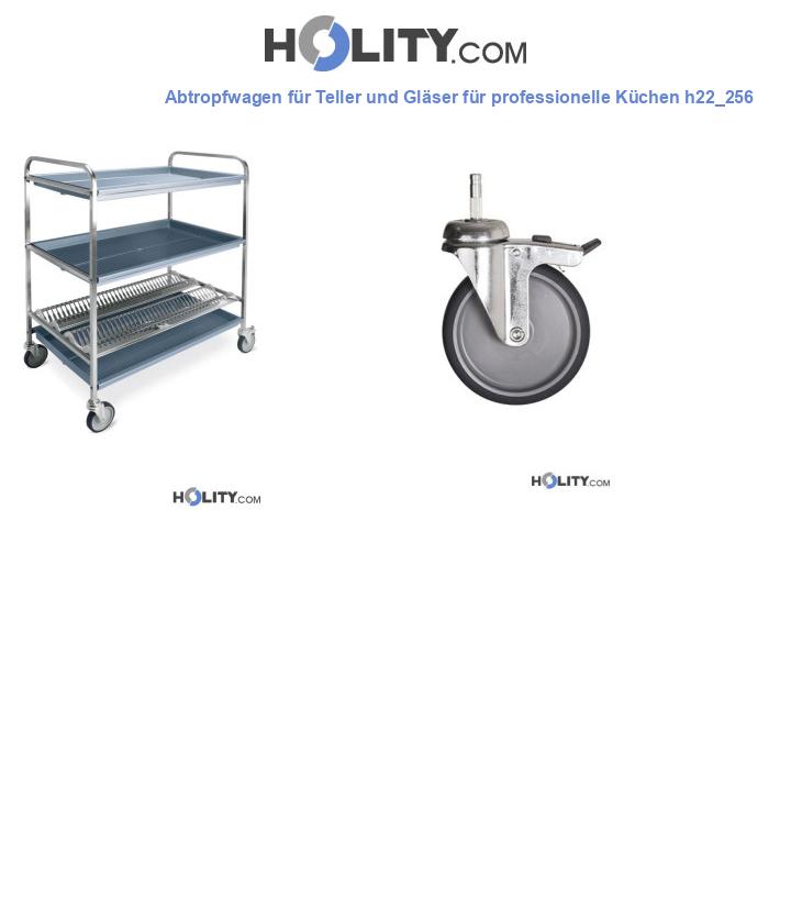 Abtropfwagen für Teller und Gläser für professionelle Küchen h22_256