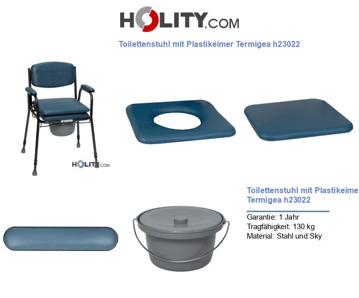Toilettenstuhl mit Plastikeimer Termigea h23022
