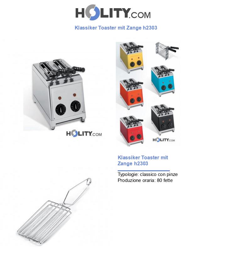 Klassiker Toaster mit Zange h2303