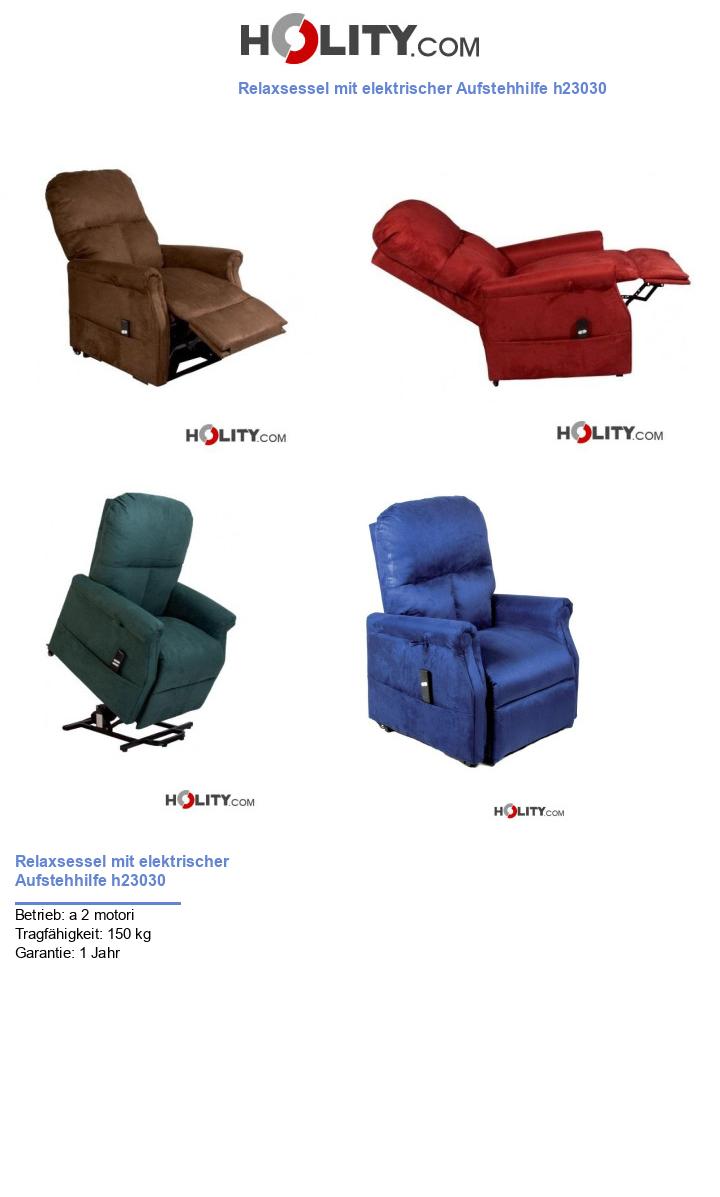 Relaxsessel mit elektrischer Aufstehhilfe h23030