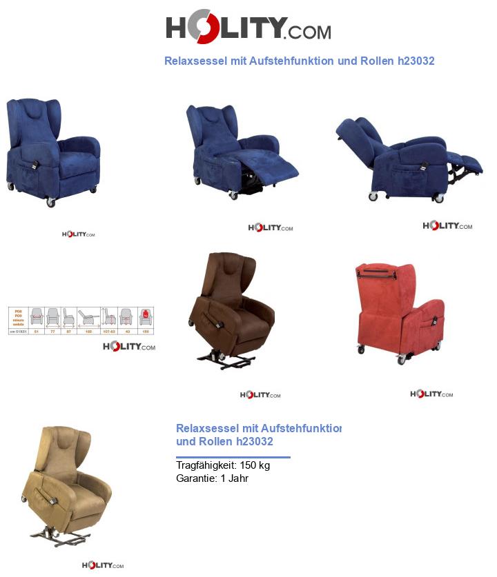 Relaxsessel mit Aufstehfunktion und Rollen h23032