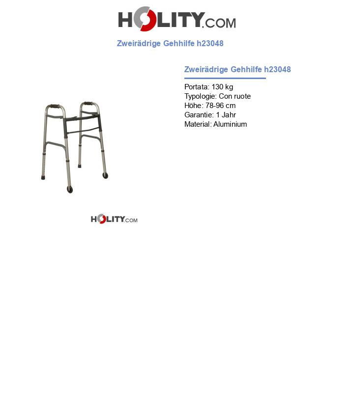 Zweirädrige Gehhilfe h23048