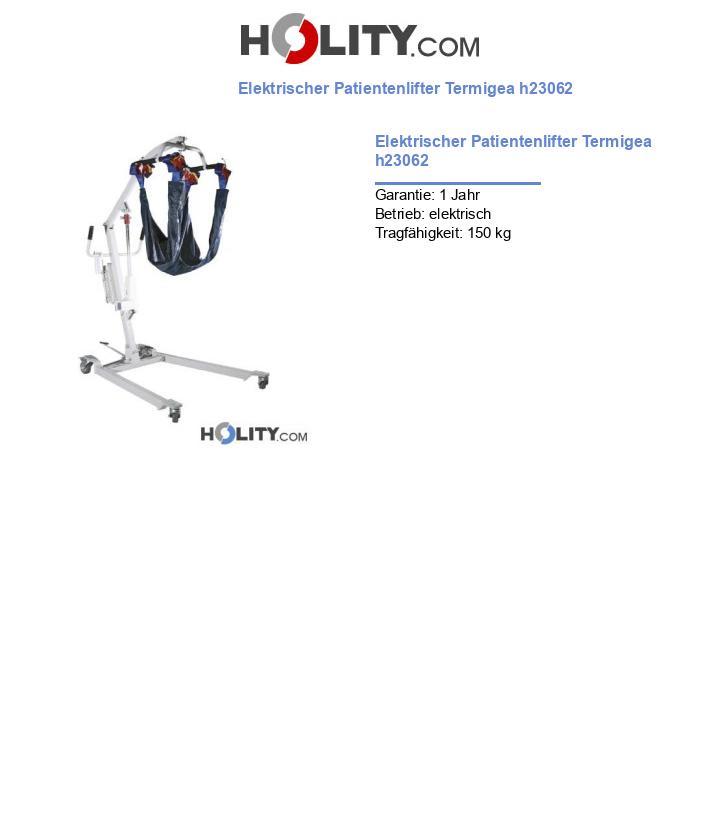 Elektrischer Patientenlifter Termigea h23062