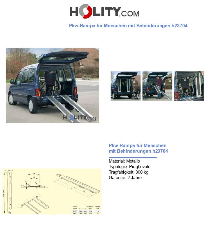 Pkw-Rampe für Menschen mit Behinderungen h23704