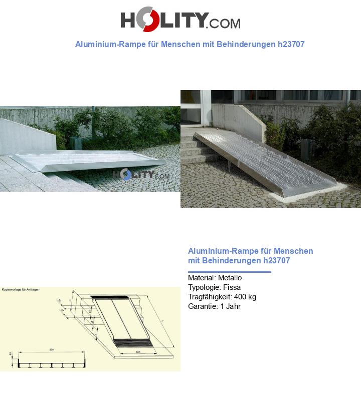 Aluminium-Rampe für Menschen mit Behinderungen h23707
