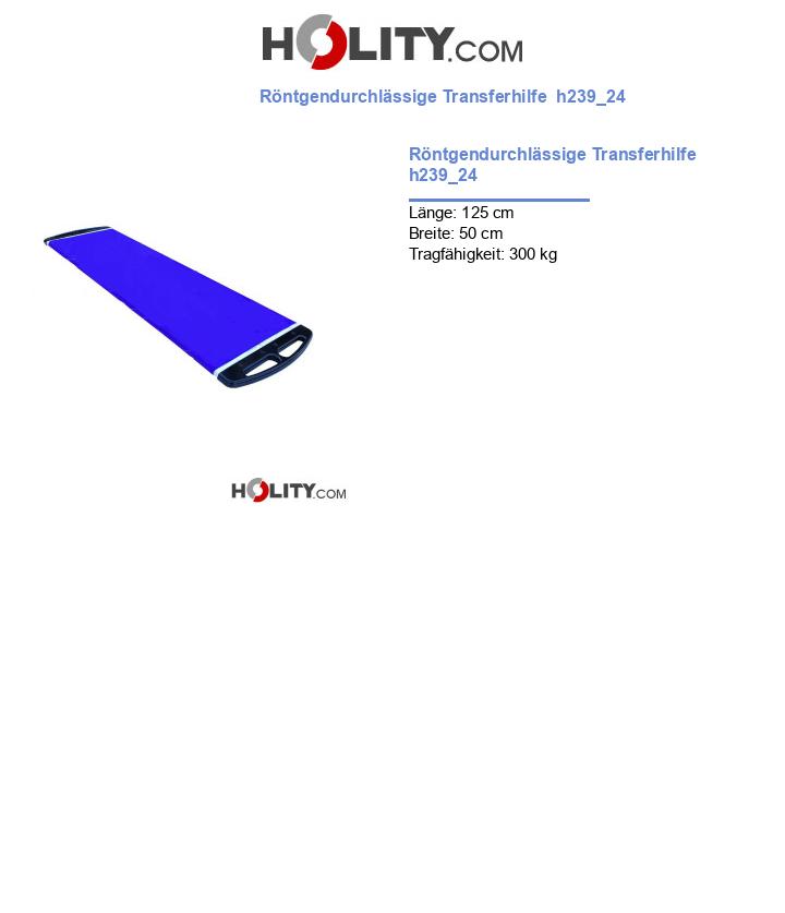Röntgendurchlässige Transferhilfe  h239_24