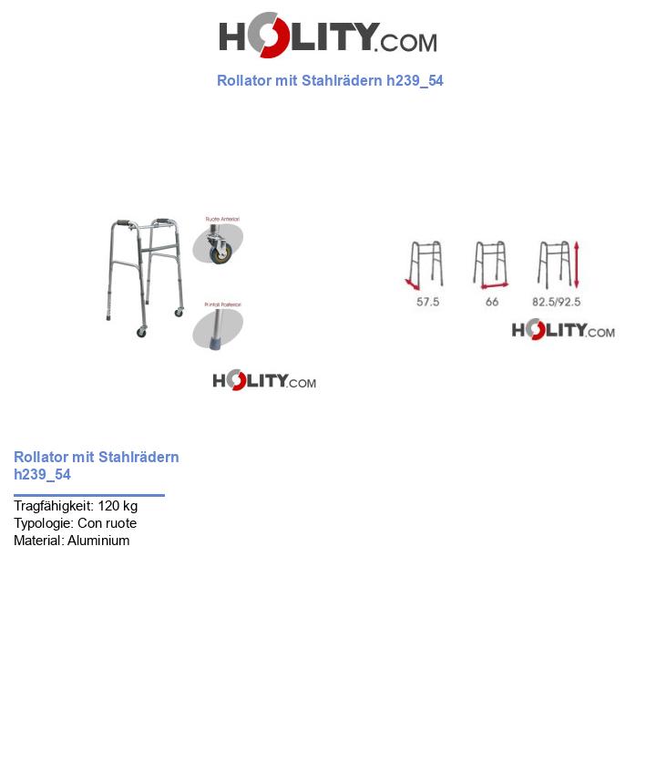 Rollator mit Stahlrädern h239_54
