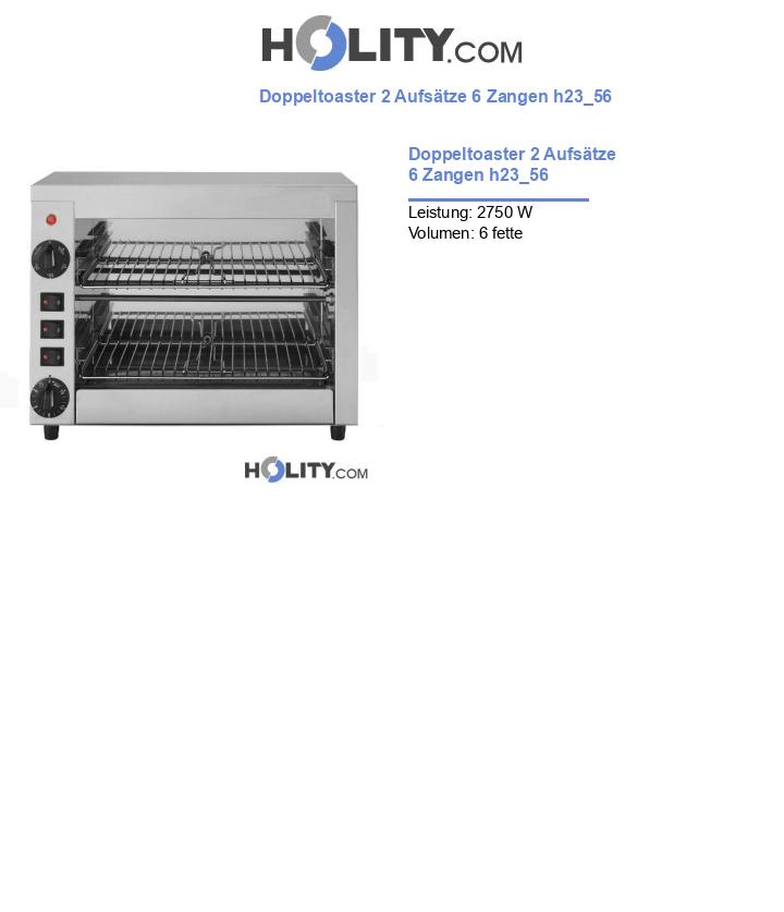 Doppeltoaster 2 Aufsätze 6 Zangen h23_56