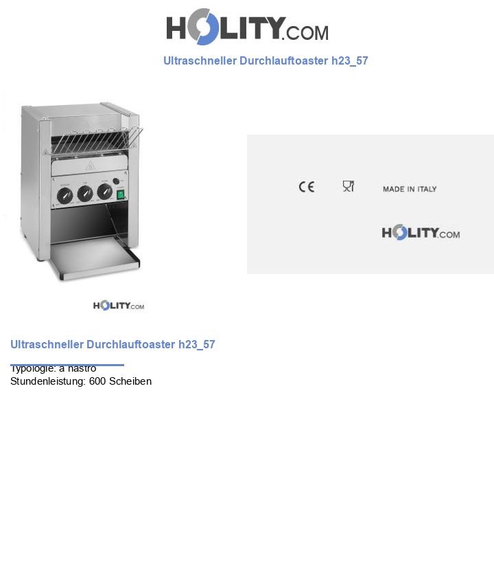 Ultraschneller Durchlauftoaster h23_57