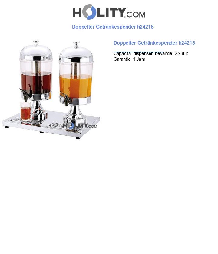 Doppelter Getränkespender h24215