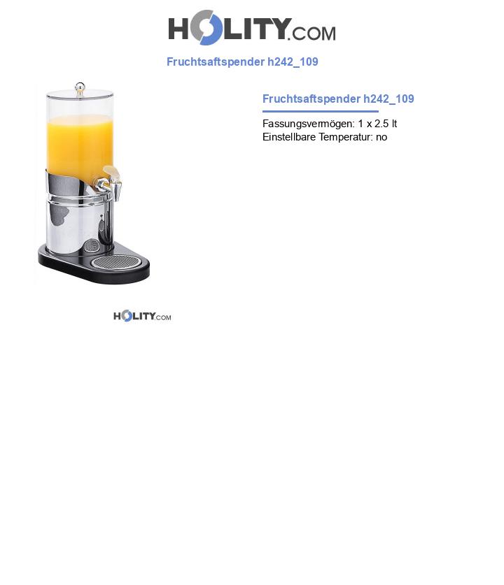 Fruchtsaftspender h242_109