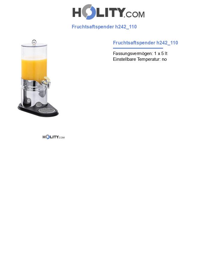 Fruchtsaftspender h242_110