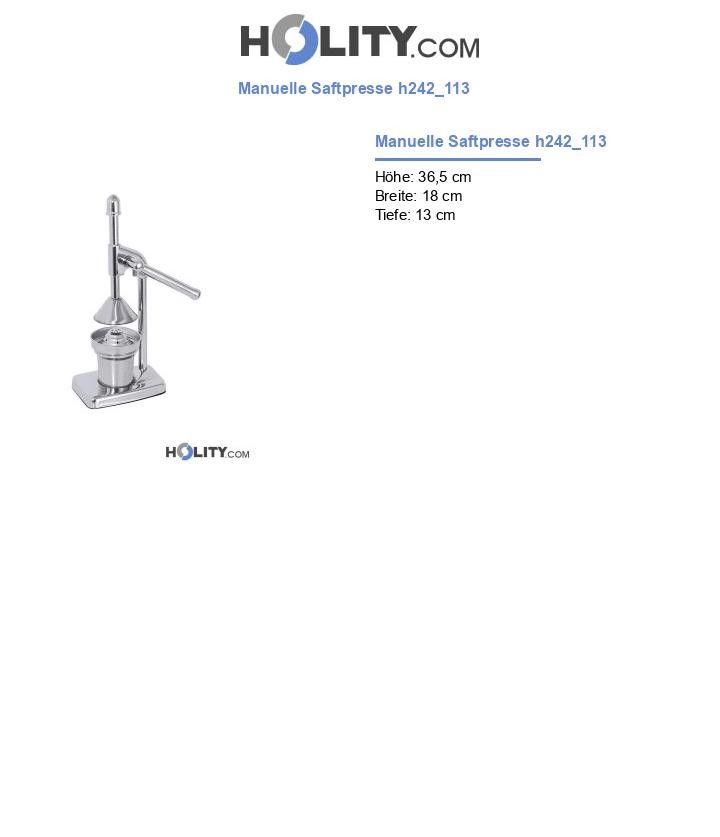 Manuelle Saftpresse h242_113