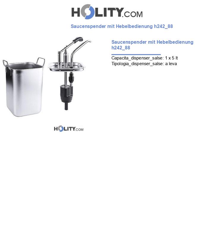 Saucenspender mit Hebelbedienung h242_88