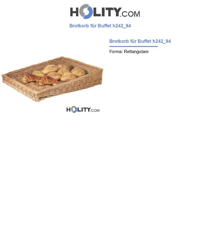 Brotkorb für Buffet h242_94