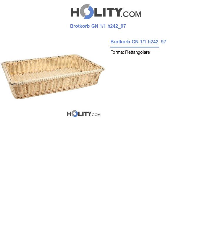 Brotkorb GN 1/1 h242_97