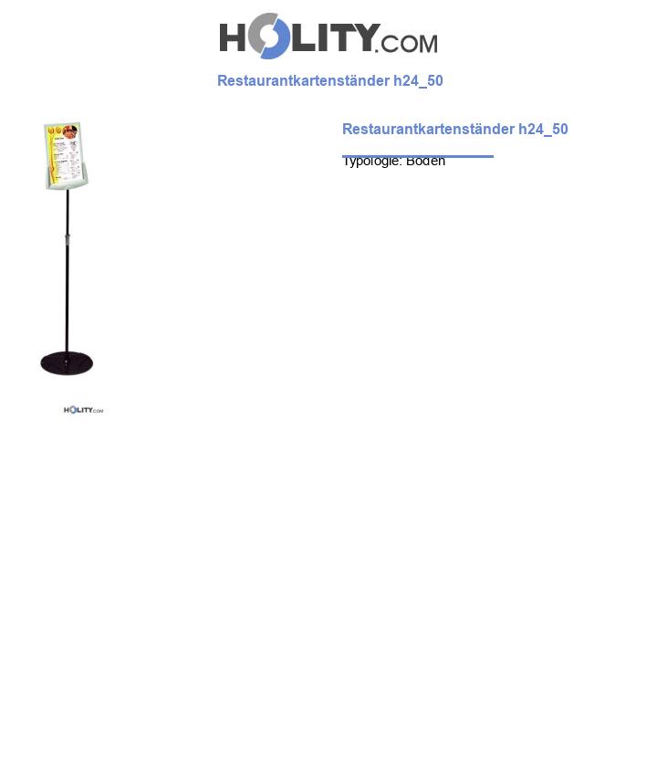 Restaurantkartenständer h24_50