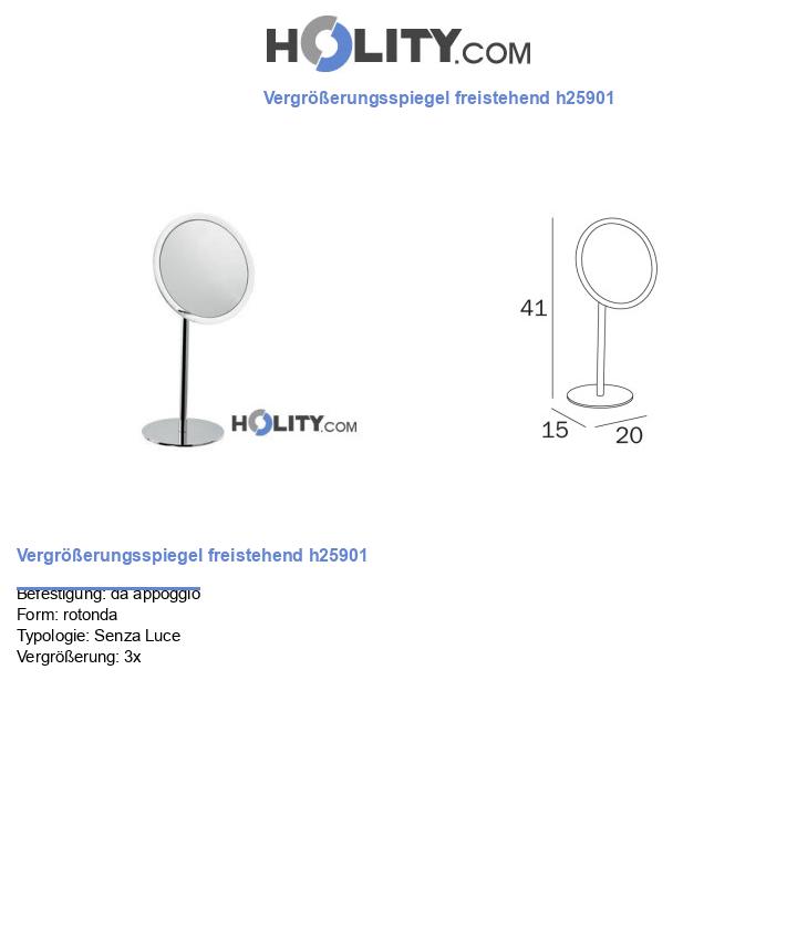 Vergrößerungsspiegel freistehend h25901