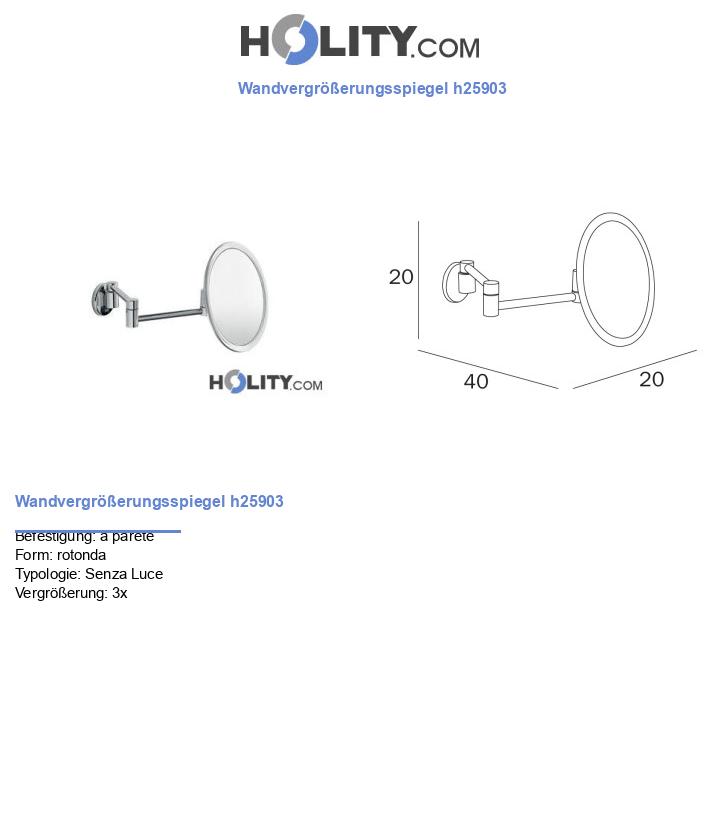 Wandvergrößerungsspiegel h25903