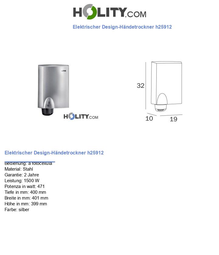 Elektrischer Design-Händetrockner h25912