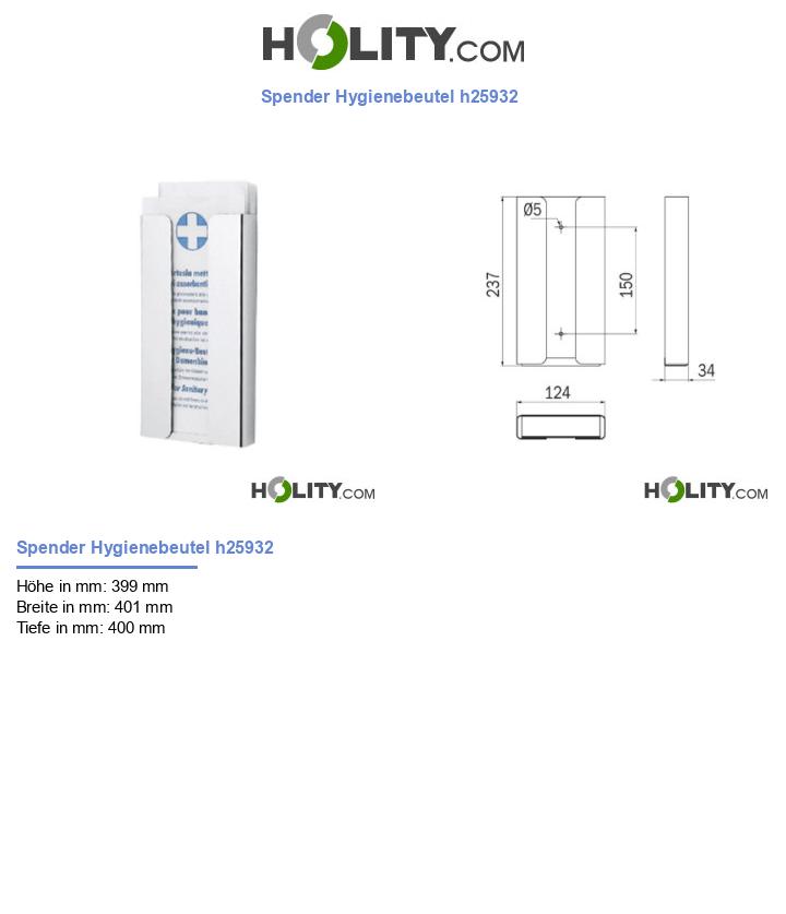 Spender Hygienebeutel h25932