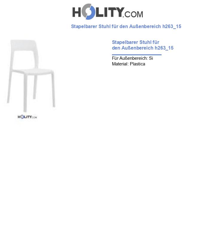 Stapelbarer Stuhl für den Außenbereich h263_15