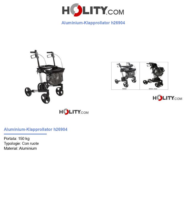 Aluminium-Klapprollator h26904