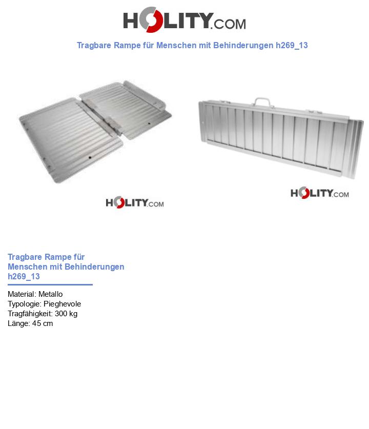 Tragbare Rampe für Menschen mit Behinderungen h269_13